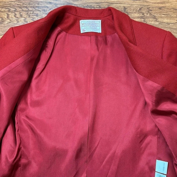 Vintage Pendleton One Button Wool Blazer Jacket Petite Size 10 - Picture 9 of 13